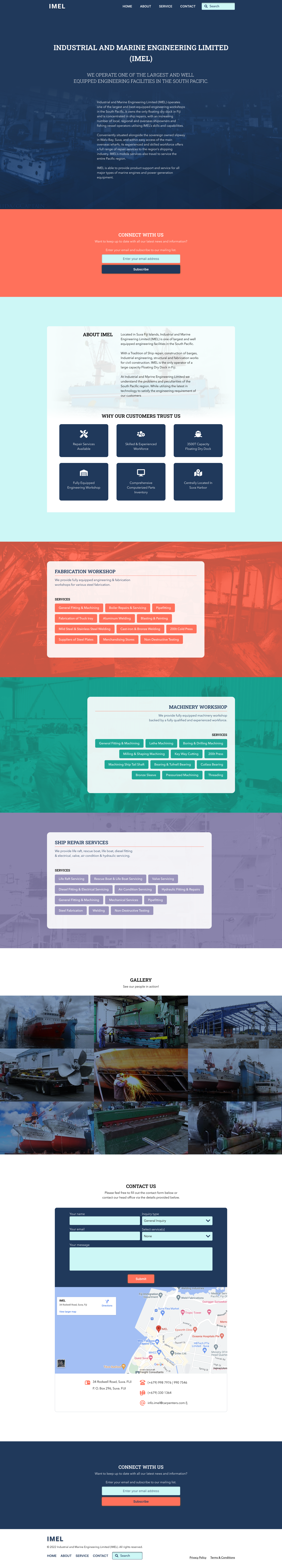 My take on the UI design for International Maritime and Engineering Limited website.