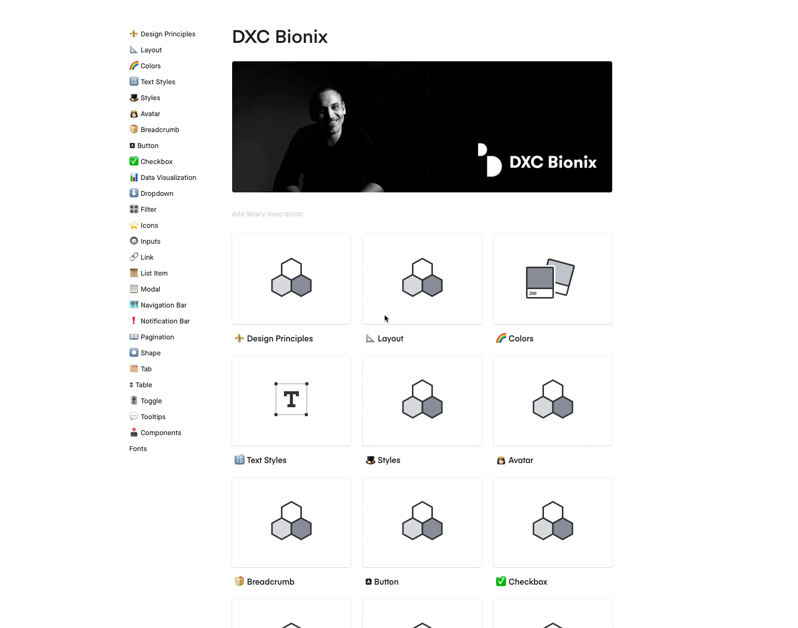 Bionix Design System Guidelines.