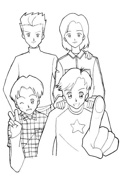 Lineart in pencil. Inked with technical pens